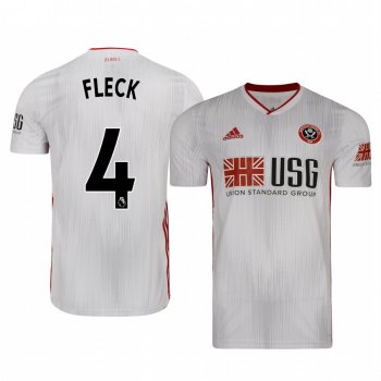 John Fleck Sheffield United Away Men's Short Sleeve Jersey 19-20