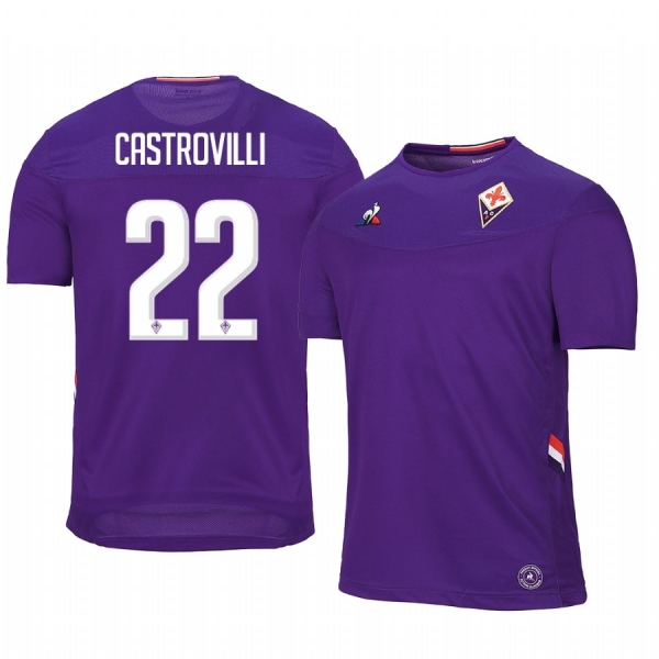 Fiorentina Gaetano Castrovilli 19-20 Home Men's Short Sleeve Jersey