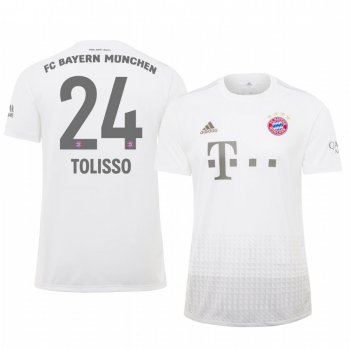 Bayern Munich Corentin Tolisso White Away Jersey 19-20 Men's