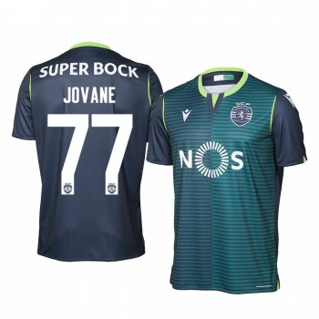 Sporting Lisbon Jovane Cabral 19-20 Away Men's Navy Short Sleeve Jersey