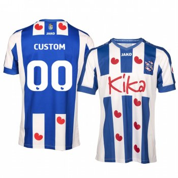 Custom SC Heerenveen Home Blue White Short Sleeve Jersey