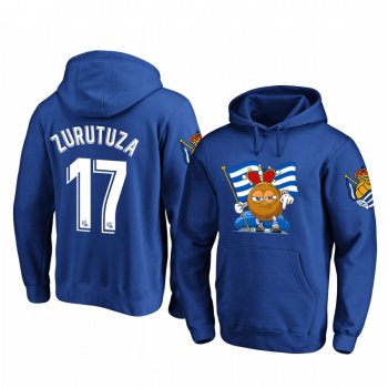 David Zurutuza Real Sociedad Royal Team Logo Pullover Hoodie