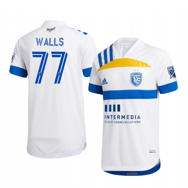 San Jose Earthquakes Casey Walls 408 Edition Men's Official Short Sleeve Jersey 2020