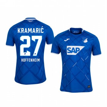 Youth TSG 1899 Hoffenheim Andrej Kramaric Blue Home Short Sleeve Jersey 19-20