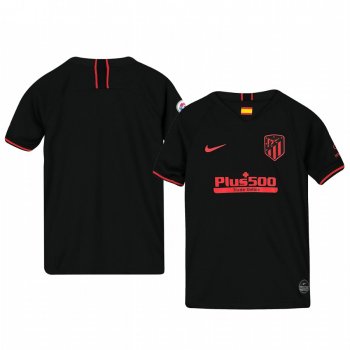 Youth Atletico de Madrid 19-20 Away Black Official Short Sleeve Jersey