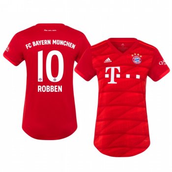 Women's Midfielder Bayern Munich Arjen Robben Home Jersey 19-20