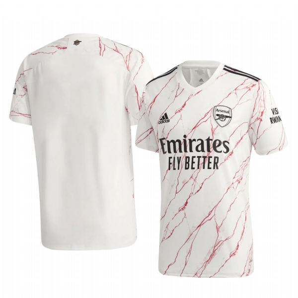 Arsenal 2020-21 Away Men's White Short Sleeve Jersey