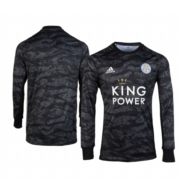 19-20 Leicester City Black Goalkeeper Long Sleeve Jersey Men's