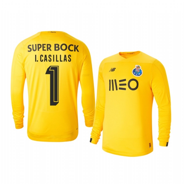 Youth Iker Casillas Fernandez Porto 19-20 Third Goalkeeper Yellow Retired Player Jersey