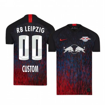 RB Leipzig Custom Men's 2020 UEFA Champion League Authentic Short Sleeve Jersey