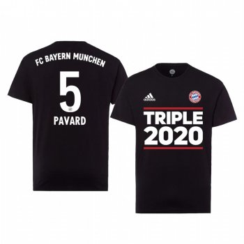 Bayern Munich Black Triple 2020 Short Sleeve T-Shirt