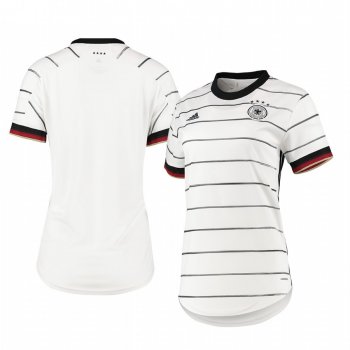 Women's Germany White Home Short Sleeve Jersey 2020-21