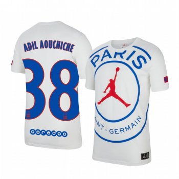 Paris Saint-Germain Adil Aouchiche Men's White Game Jersey 2020-21