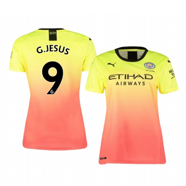 Women's Manchester City Gabriel Jesus Jersey Alternate Third 19-20