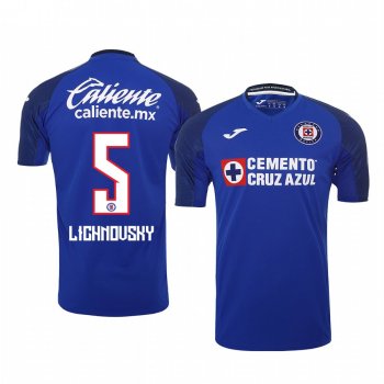 Igor Lichnovsky Cruz Azul 19-20 Home Men's Royal Official Short Sleeve Jersey