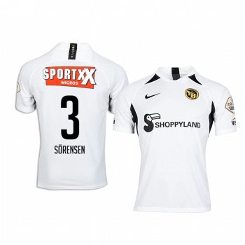 Frederik Sorensen BSC Young Boys Away White Short Sleeve Jersey