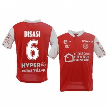 Men's Stade de Reims Axel Disasi Home Jersey 19-20