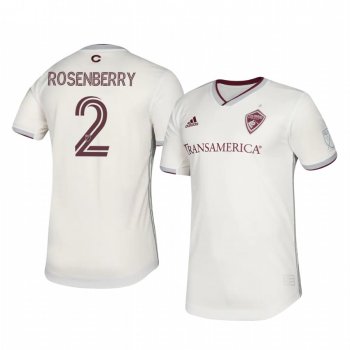 Keegan Rosenberry Colorado Rapids 2020 Away Authentic Short Sleeve White Jersey