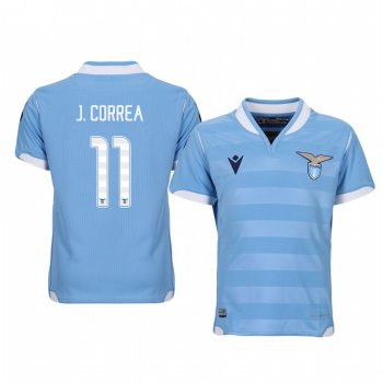 Youth Joaquín Correa Lazio 19-20 Home Light Blue Short Sleeve Jersey