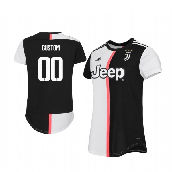 Women's Custom Juventus 19-20 Home Jersey