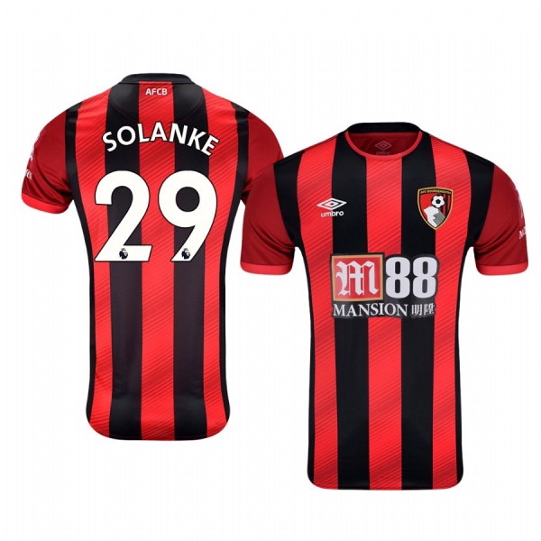 Men's Dominic Solanke AFC Bournemouth Home Short Sleeve Jersey 19-20