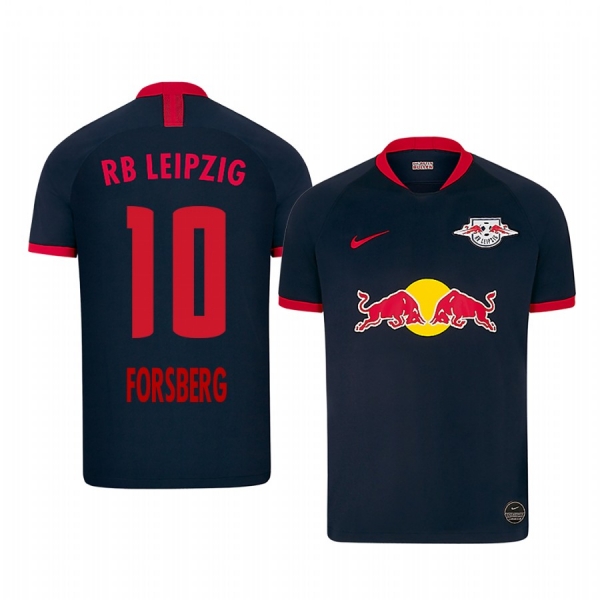 RB Leipzig Emil Forsberg Black Away Jersey 19-20 Men's