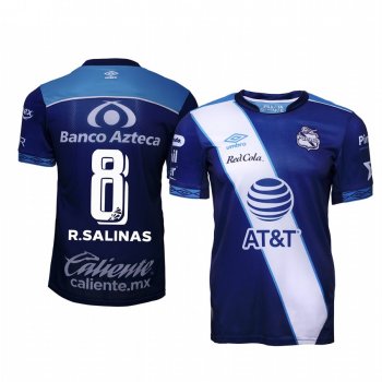 Rodolfo Salinas Club Puebla Away Blue Short Sleeve Jersey