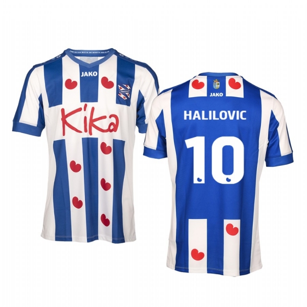 Youth SC Heerenveen Alen Halilovic 19-20 Home Blue White Short Sleeve Jersey