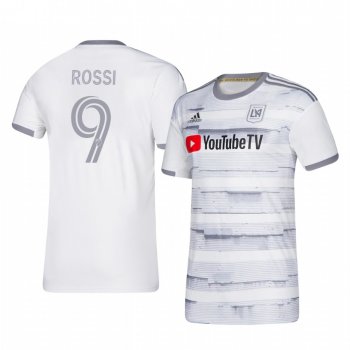 Diego Rossi Los Angeles FC 2020-21 Away Men's White Short Sleeve Jersey