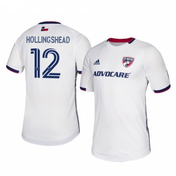 Ryan Hollingshead FC Dallas 2020-21 Away Men's White Short Sleeve Jersey