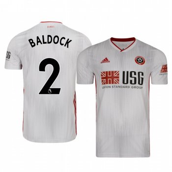 George Baldock Sheffield United Away Men's Short Sleeve Jersey 19-20