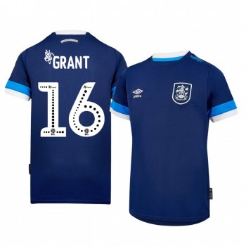 Huddersfield Town Karlan Grant 19-20 Away Men's Navy Short Sleeve Jersey