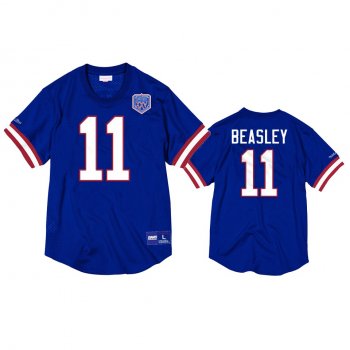 Buffalo Bills Cole Beasley Royal Mesh Crewneck Superbowl XXV Anniversary Jersey