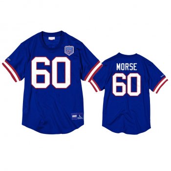 Buffalo Bills Mitch Morse Royal Mesh Crewneck Superbowl XXV Anniversary Jersey