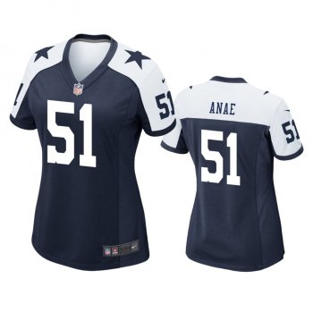 Women's Dallas Cowboys Bradlee Anae Navy Alternate Game Jersey