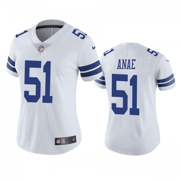 Women's Dallas Cowboys Bradlee Anae White Vapor Limited Jersey