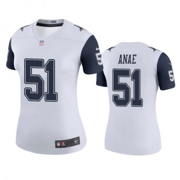 Women's Dallas Cowboys Bradlee Anae White Color Rush Legend Jersey