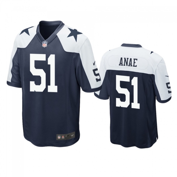 Dallas Cowboys Bradlee Anae Navy Alternate Game Jersey