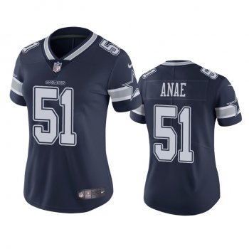 Women's Dallas Cowboys Bradlee Anae Navy Vapor Limited Jersey