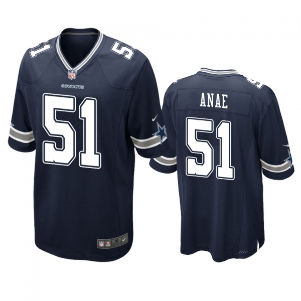 Dallas Cowboys Bradlee Anae Navy Game Jersey