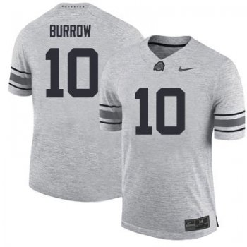 Buckeyes Joe Burrow #10 Nike Limited Jersey - Gridiron Gray