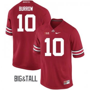 Buckeyes Joe Burrow #10 Nike NCAA Big&Tall Jersey - Scarlet