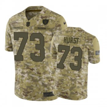 Oakland Raiders #73 2018 Salute to Service Maurice Hurst Jersey Camo Nike Limited