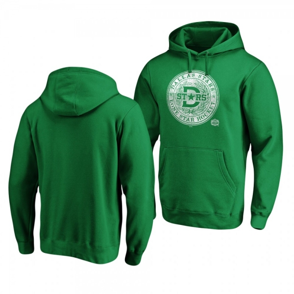 Dallas Stars 2020 Winter Classic Kelly Green Hometown Medallion Pullover Hoodie