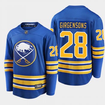 Men's Buffalo Sabres Zemgus Girgensons #28 Home Breakaway Player Royal 2020-21 Jersey