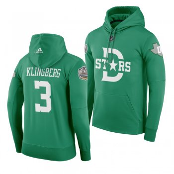 #3 John Klingberg Dallas Stars 2020 Winter Classic Green Retro Adidas Hoodie