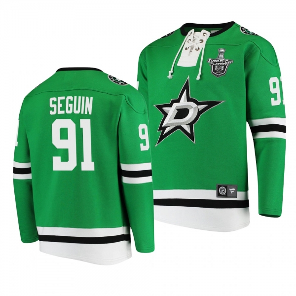 Dallas Stars Tyler Seguin #91 2020 Stanley Cup Playoffs Green Jersey Hoodie