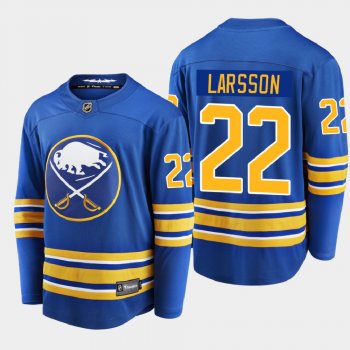 Men's Buffalo Sabres Johan Larsson #22 Home Breakaway Player Royal 2020-21 Jersey