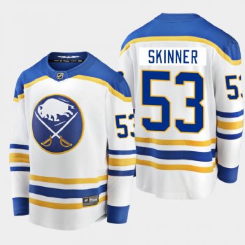 Men's Buffalo Sabres Jeff Skinner #53 Away Breakaway Player White 2020-21 Jersey