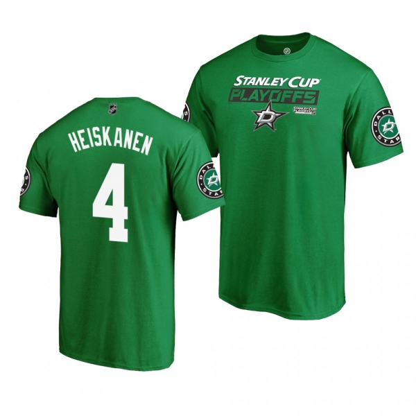 2019 Stanley Cup Playoffs Stars Miro Heiskanen Bound Body Checking T-Shirt Kelly Green